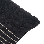 Housse de coussin coton noir et blanc 50x50 cm