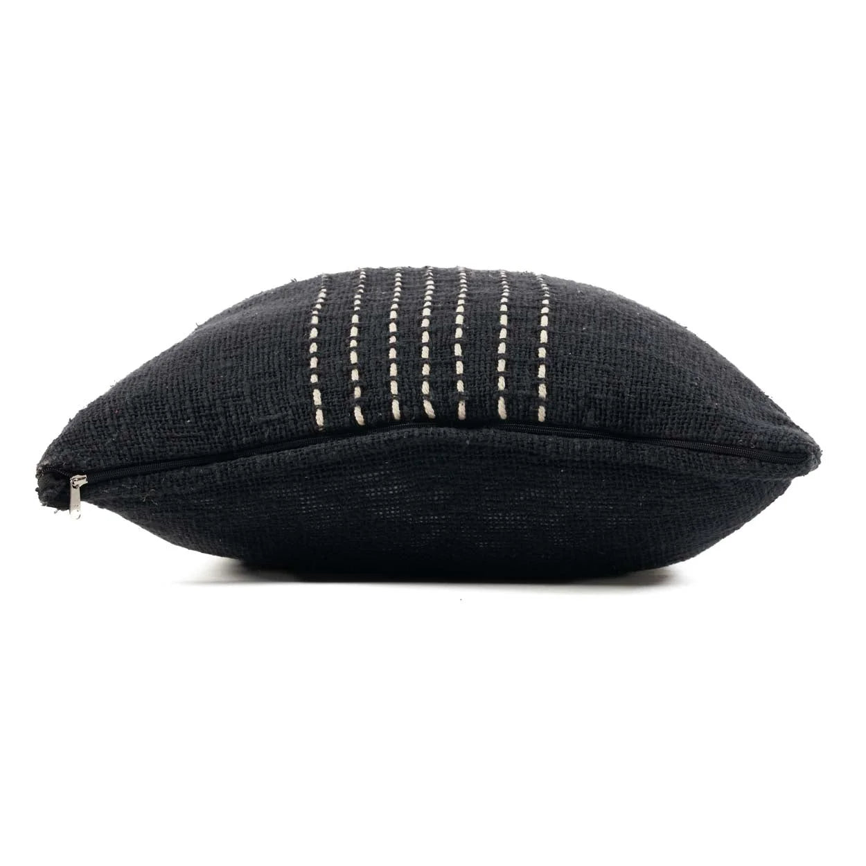 Housse de coussin coton noir et blanc 50x50 cm