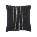 Housse de coussin coton noir et blanc 50x50 cm