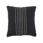 Housse de coussin coton noir et blanc 50x50 cm