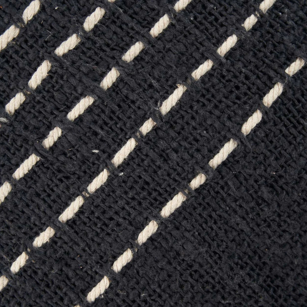Housse de coussin coton noir et blanc 50x50 cm