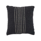 Housse de coussin coton noir et blanc 50x50 cm