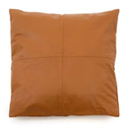 Coussin carré en cuir marron Chameau 60x60_40, design élégant et moderne