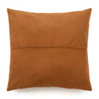 Coussin carré en cuir marron Chameau 60x60 pour décoration intérieure