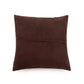 Housse de coussin en cuir marron à quatre panneaux Choco 40x40 cm
