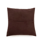 Housse de coussin en cuir marron à quatre panneaux Choco 40x40 cm