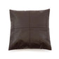 Pillow en cuir marron La housse de coussin à quatre panneaux Choco 40x40_40