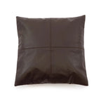 Pillow en cuir marron La housse de coussin à quatre panneaux Choco 40x40_40