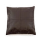 Pillow en cuir marron La housse de coussin à quatre panneaux Choco 40x40_40