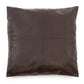 Coussin en cuir marron à quatre panneaux Choco 60x60_40 pour un intérieur élégant