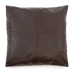 Coussin en cuir marron à quatre panneaux Choco 60x60_40 pour un intérieur élégant