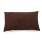 Housse de coussin en cuir marron Choco 30x50 pour décoration intérieure