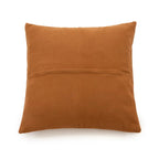 Housse de coussin en cuir camel avec coussin carré marron 40x40