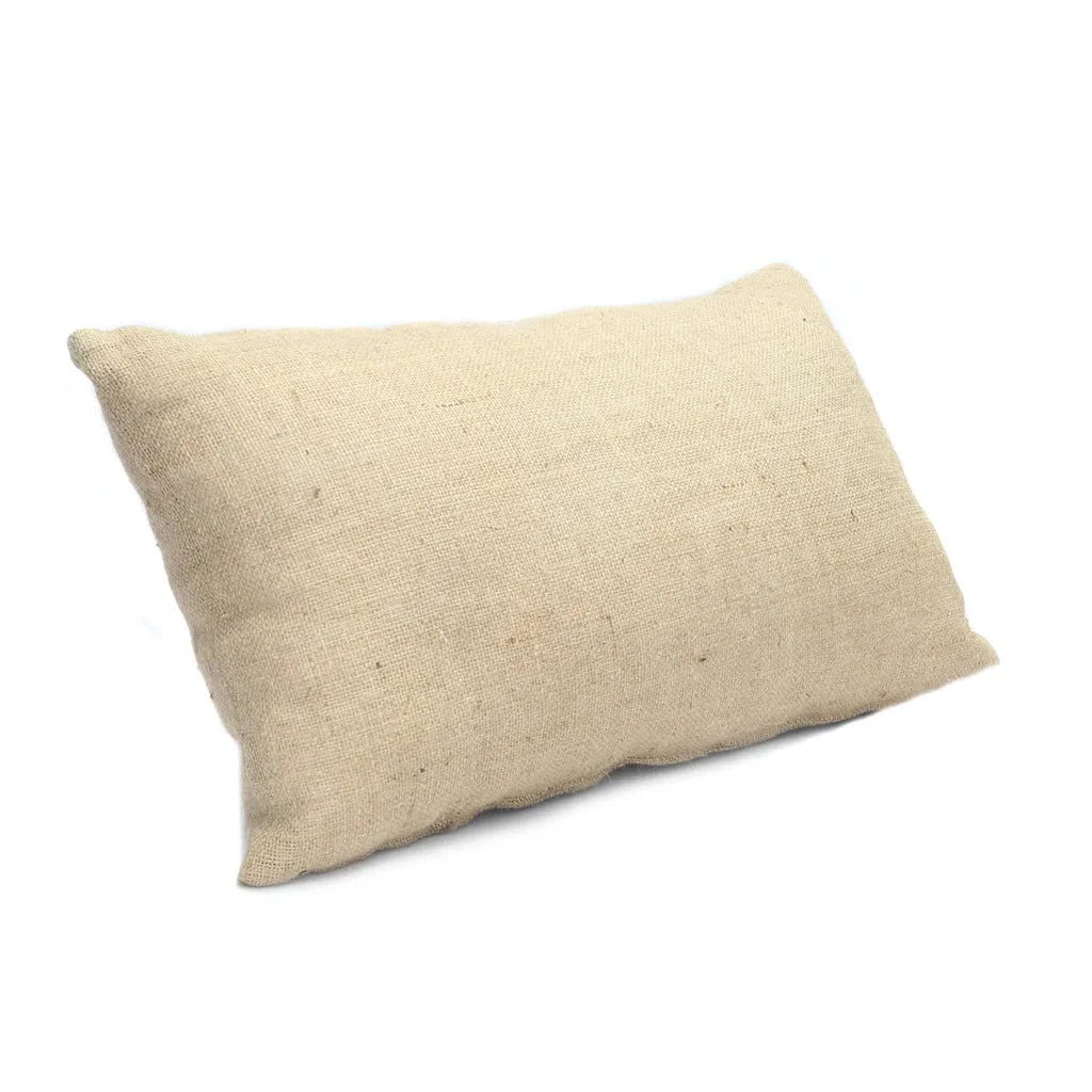 Housse de coussin en jute naturelle beige 30x60 pour décoration élégante