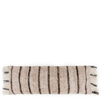 Coussins tissés à rayures avec franges, modèle Oh My Gee Bohémien Blanc 35x100