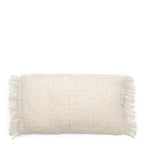 Coussin rectangulaire frangé tissé La housse de coussin Oh My Gee crème 30x50