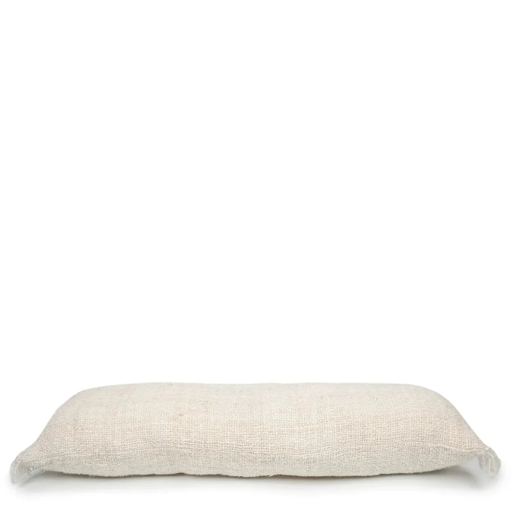 Coussin oblong tissé crème La housse de coussin Oh My Gee 35x100