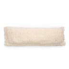 Housse de coussin Oh My Gee crème 35x100 avec franges, rectangle et couleur écrue