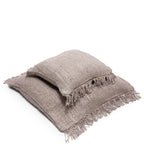 Deux coussins tissés à franges La housse de coussin Oh My Gee Gris perle 60x60_40