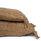 Coussin en jute tissé marron Oh My Gee 30x50_40, décoration intérieure élégante