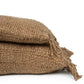 Housse de coussin Oh My Gee marron en jute tissé, 35x100_40 cm