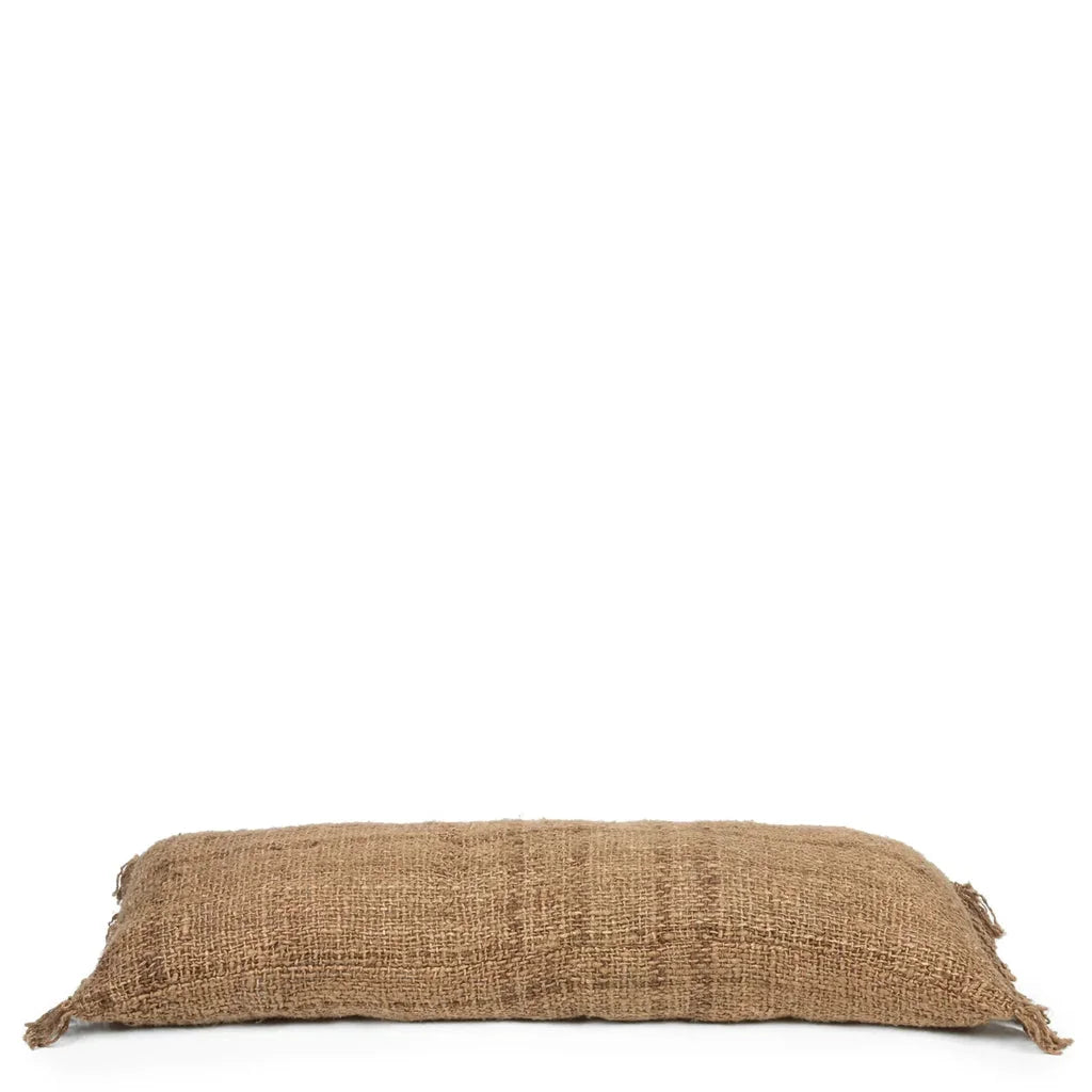 Housse de coussin Oh My Gee en toile de jute marron 35x100_40