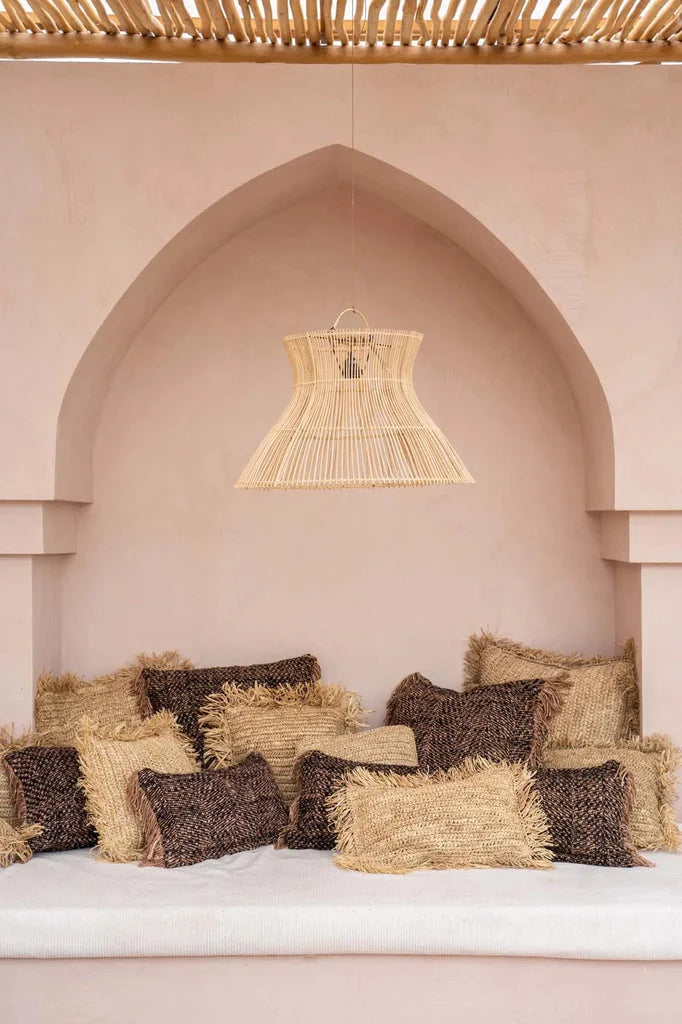 Lampe pendentif tissée pour accompagner La housse de coussin Oh My Gee - Noir Cuivre