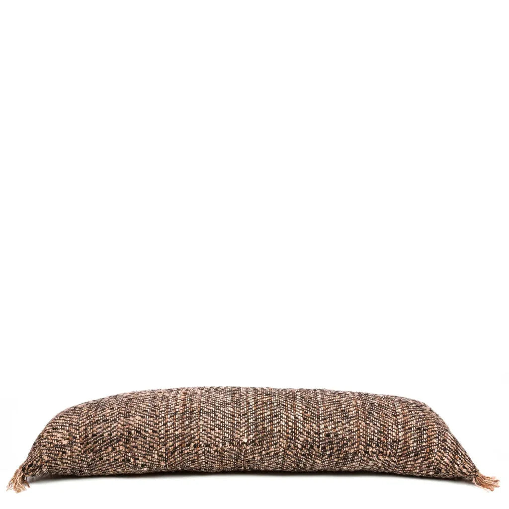 Boudin de porte en chevron marron pour protection contre les courants d’air