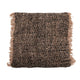 Coussin tissé marron et beige avec franges, modèle La housse de coussin Oh My Gee