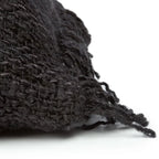 Tissu texturé noir pour La housse de coussin Oh My Gee - Noir Marine - 35x100_40