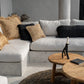 Sofa sectionnel aux teintes neutres avec coussins texturés Oh My Gee Noir Marine 40x40