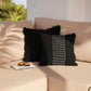 Deux coussins noirs décoratifs de La Housse de Coussin Pleine Lune