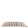 Housse de coussin rectangulaire beige en coton - 35x100 cm