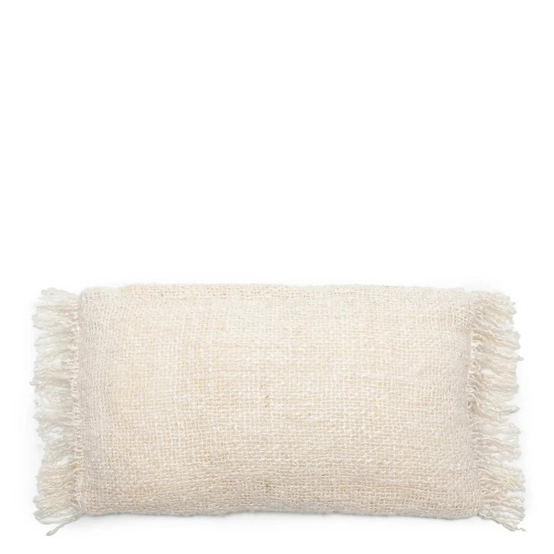Housse coussin rectangulaire coton crème - 30x50 cm