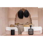 Suspension en fibres naturelles pour décoration intérieure moderne et élégante