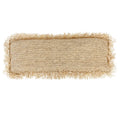 Coussin rectangulaire en raphia naturel avec franges, 35x100 cm