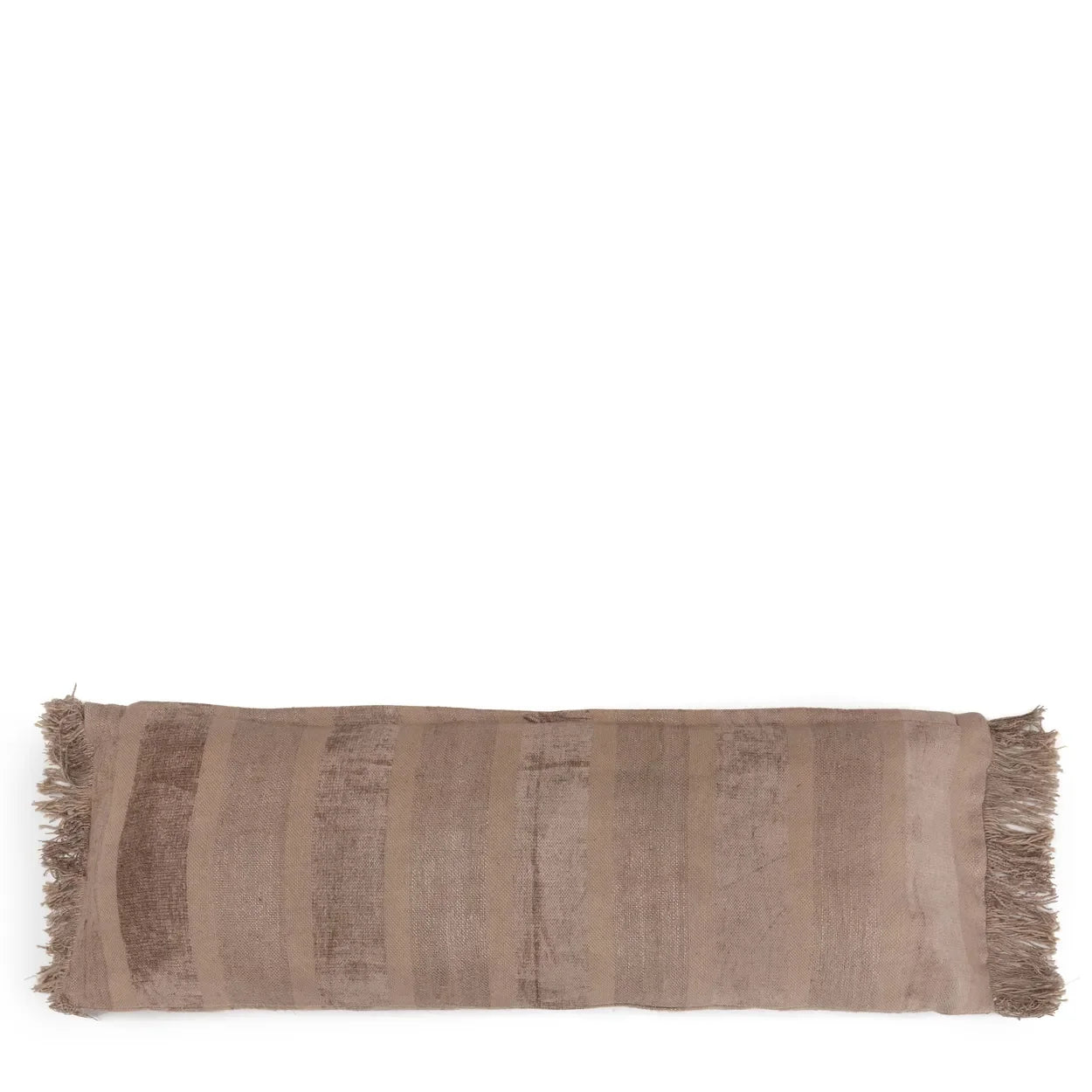 Housse de coussin velours béton 100x35 cm rectangulaire