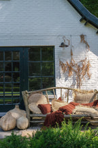 Housse coussin velours bordeaux rectangulaire - 30x50 cm