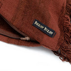 Housse coussin velours bordeaux rectangulaire - 30x50 cm