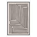 Impression sur toile et MDF noir beige 60×90 cm