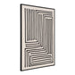 Impression sur toile et MDF noir beige 60×90 cm