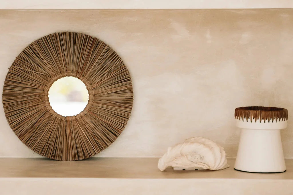 Décoration de style côtier avec porte-bougie blanc naturel Le Joli M