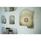 Décoration murale en plumes blanches pour Le Juju côtier Blanc L_40