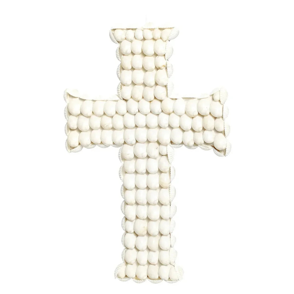 Seashell blanc en forme de croix pour le produit Le Kai Cross Blanc M