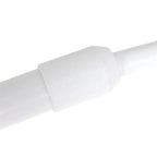 Raccord en plastique blanc rainuré sur tuyau blanc pour Lampadaire arc métal blanc