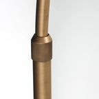 Poteau en métal doré avec joint ajustable pour lampadaire arc en métal doré