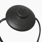 Interrupteur de lampadaire arc en métal noir avec cordon d’alimentation