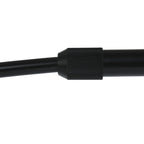 Câble noir avec connecteur rainuré pour Lampadaire arc en métal noir abat-jour blanc