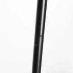 Poteau en métal noir cylindrique avec trou pour vis, pour lampadaire arc en métal noir
