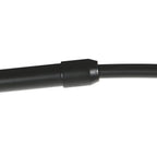 Connecteur de câble noir pour lampe arc noir avec abat-jour rond blanc en plastique